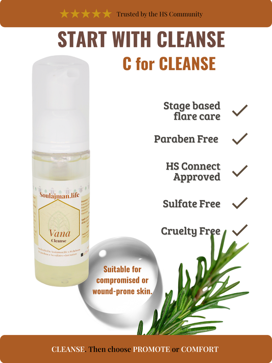 CLEANSE | Herbal Foaming Wound Cleanser for HS Flares & Wound Care