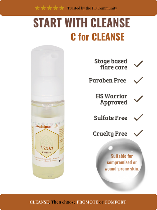 CLEANSE | Herbal Foaming Wound Cleanser for HS Flares & Wound Care